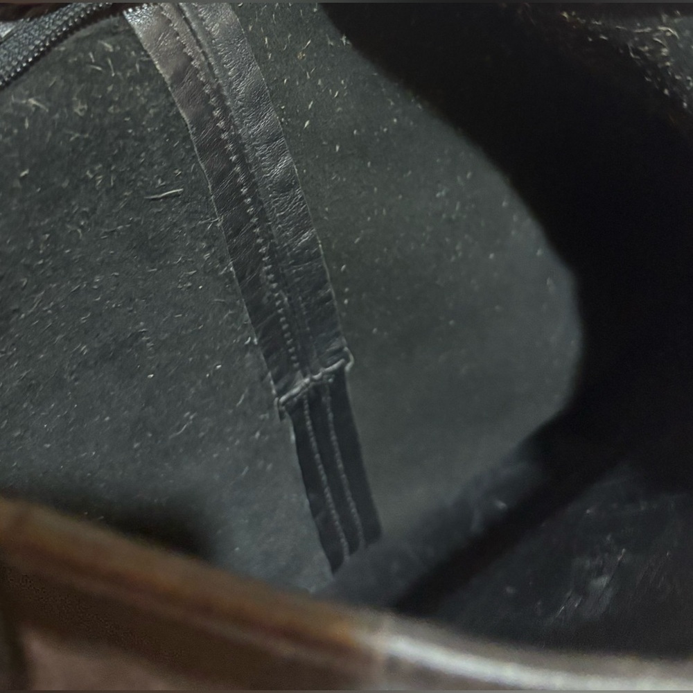 Coach vintage black leather crossbody handbag - Picture 9 of 9